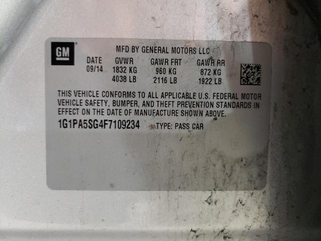 2015 CHEVROLET CRUZE LS 1G1PA5SG4F7109234