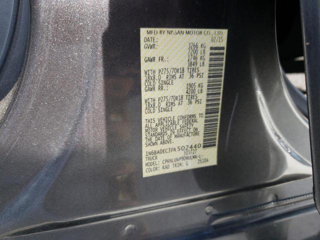 2015 NISSAN TITAN S - 1N6BA0EC3FN502440