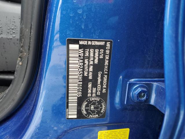 2017 PORSCHE MACAN WP1AB2A53HLB10165