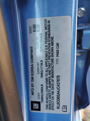 2018 CHEVROLET SPARK 1LT KL8CD6SA4JC437678