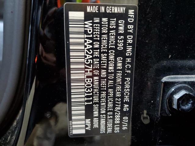 2017 PORSCHE MACAN - WP1AA2A57HLB03111