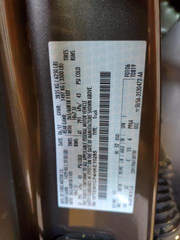 2017 FORD F150 SUPER 1FTEW1CP4HKE10285