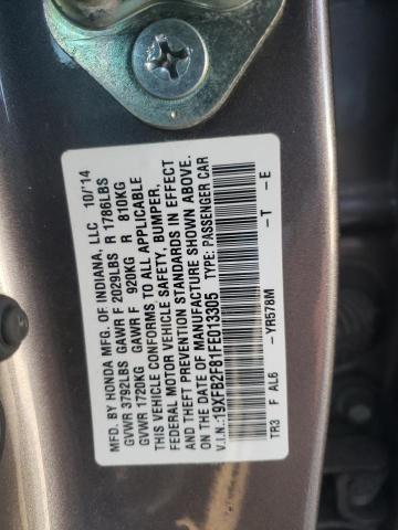 2015 HONDA CIVIC EX 19XFB2F81FE013305