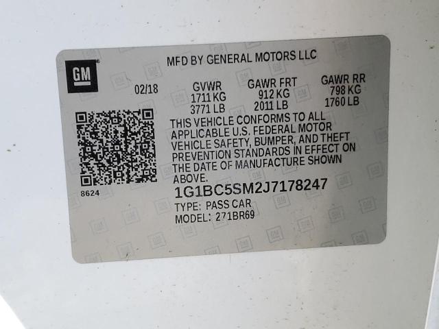 2018 CHEVROLET CRUZE LS 1G1BC5SM2J7178247