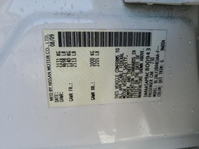 1N4AA5AP9AC800943 Nissan Maxima