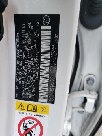 2019 LEXUS ES 350 58ABZ1B16KU030422