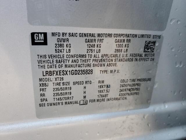 2016 BUICK ENVISION P - LRBFXESX1GD235828