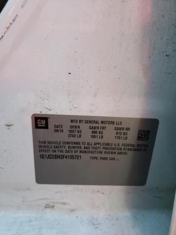 2015 CHEVROLET SONIC LT - 1G1JC5SH3F4105721