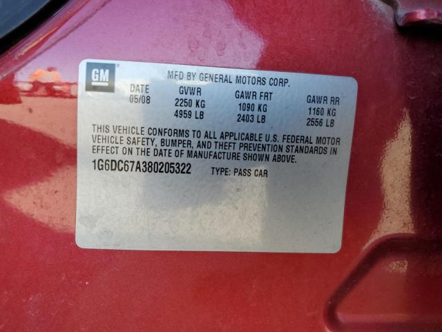 1G6DC67A380205322 Cadillac STS