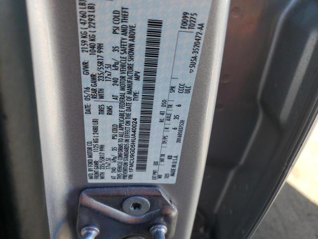2017 FORD ESCAPE SE 1FMCU9GD5HUA40024