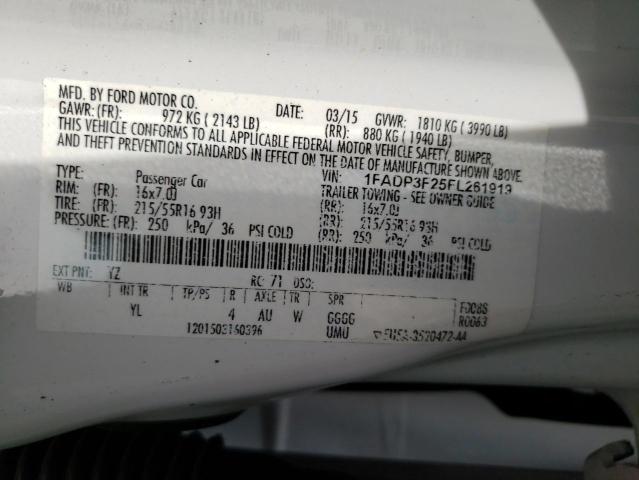 2015 FORD FOCUS SE - 1FADP3F25FL261919