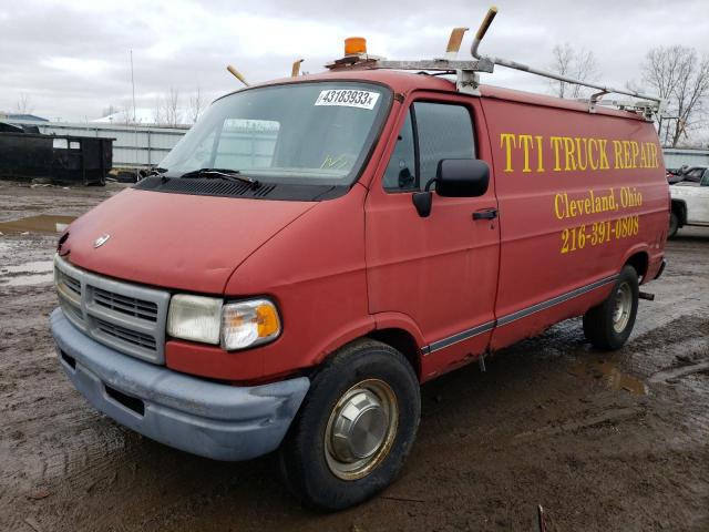 Salvage trucks for sale at Columbia Station, OH auction: 1996 Dodge RAM Van B3500