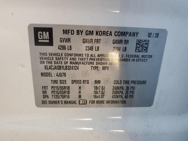 KL4CJASB1LB324124 Buick Encore Preferred