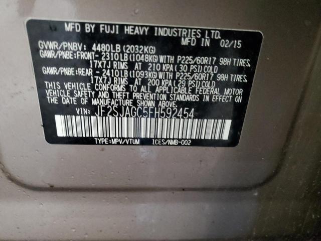JF2SJAGC5FH592454 Subaru Forester 2.5i Premium
