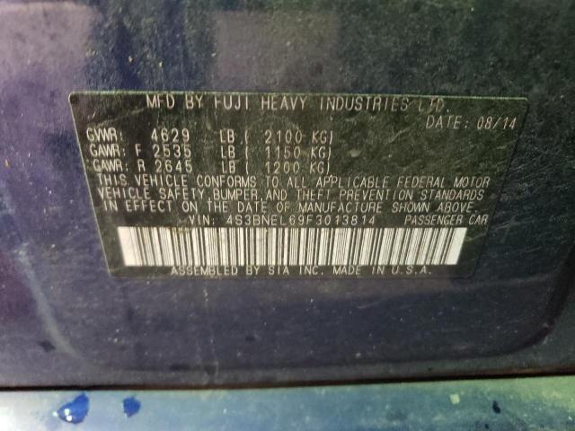 4S3BNEL69F3013814 Subaru Legacy 3.6r Limited