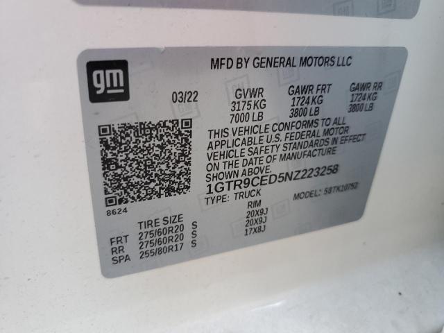2022 GMC SIERRA LIM - 1GTR9CED5NZ223258