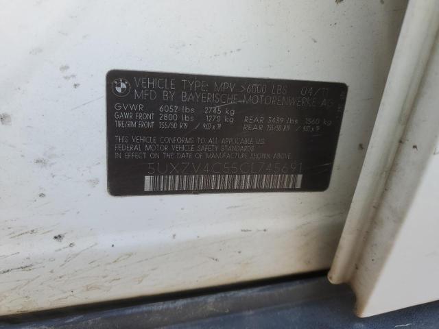 5UXZV4C55CL745691 BMW X5 Xdrive35i