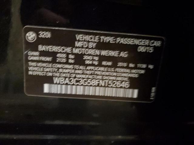2015 BMW 320 I XDRI WBA3C3G58FNT52646