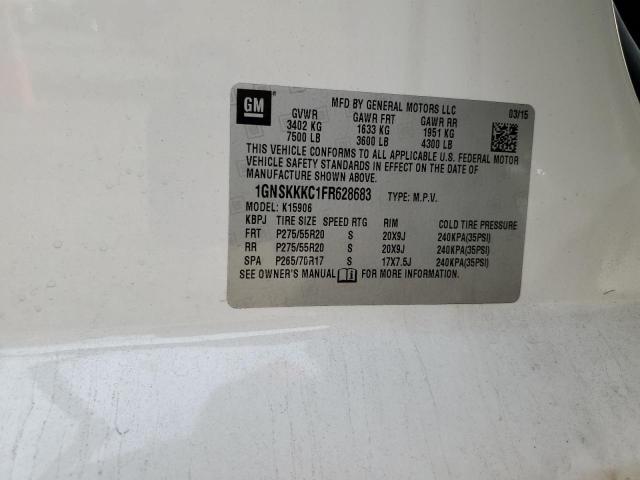 2015 CHEVROLET SUBURBAN K 1GNSKKKC1FR628683
