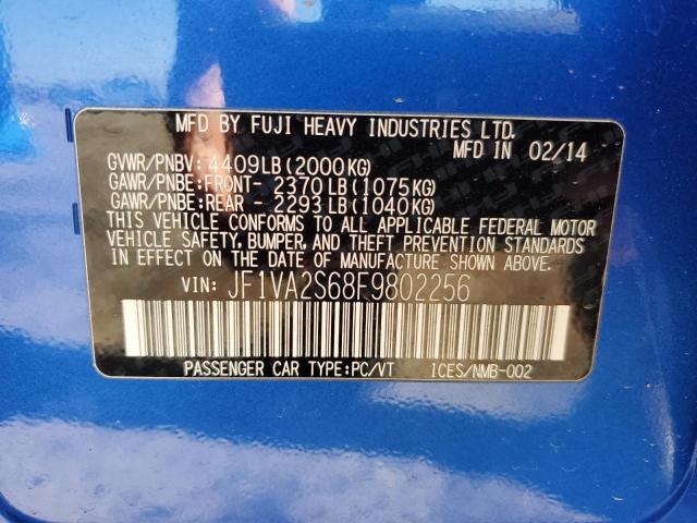 2015 SUBARU WRX STI LI - JF1VA2S68F9802256