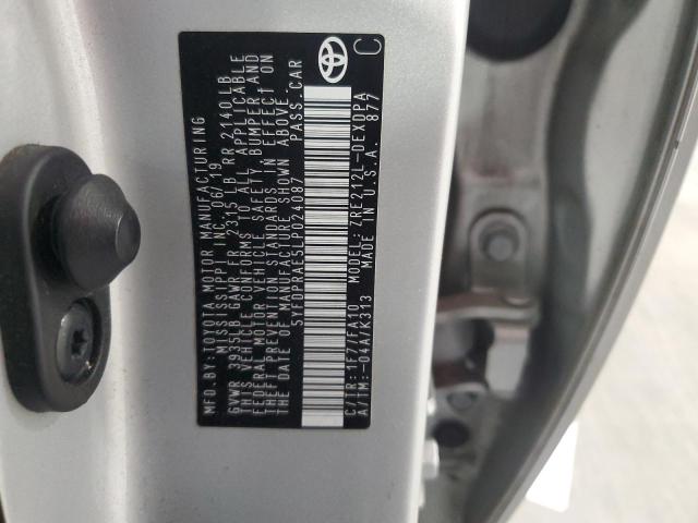 2020 TOYOTA COROLLA L 5YFDPRAE5LP024087