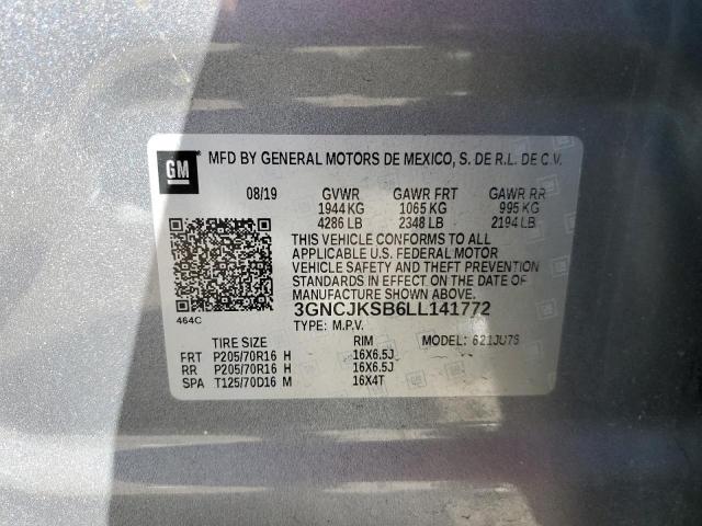 2020 CHEVROLET TRAX LS - 3GNCJKSB6LL141772