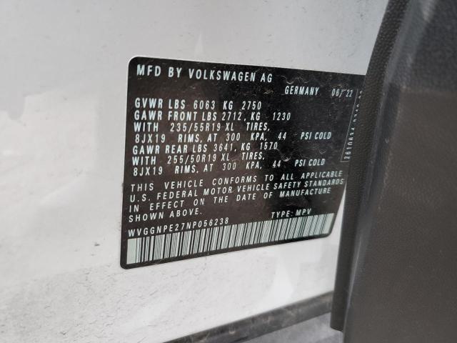 2022 VOLKSWAGEN ID.4 PRO S - WVGGNPE27NP056238