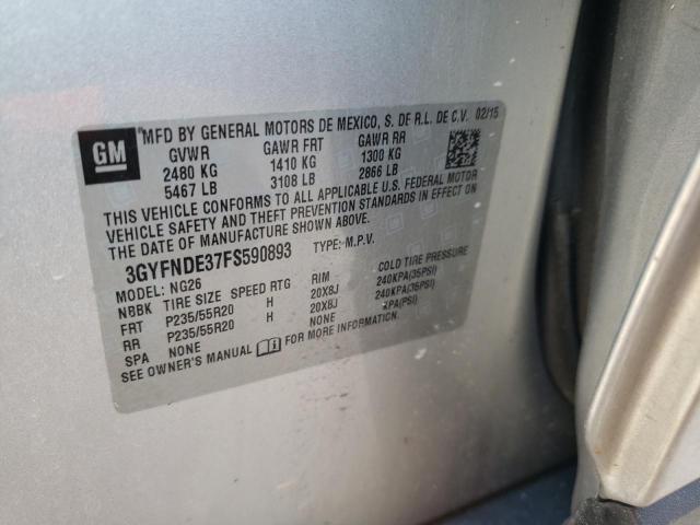3GYFNDE37FS590893 Cadillac Srx Premium Collection