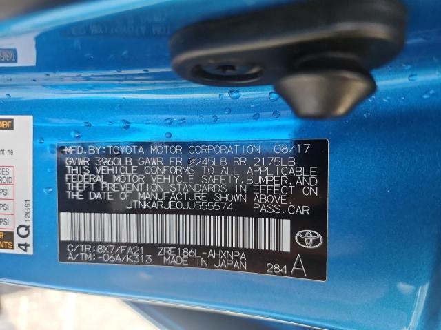 2018 TOYOTA COROLLA IM - JTNKARJE0JJ555574