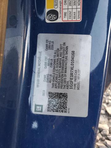 2020 CHEVROLET CAMARO LZ - 1G1FE1R7XL0104168