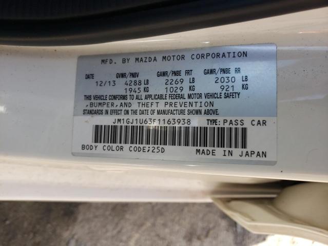 2015 MAZDA 6 SPORT JM1GJ1U63F1163938