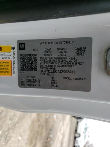 2018 GMC SIERRA C15 1GTN1LEC4JZ902333