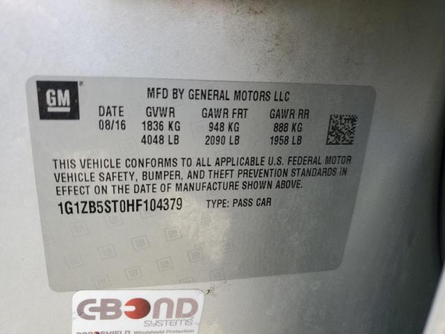 2017 CHEVROLET MALIBU LS 1G1ZB5ST0HF104379