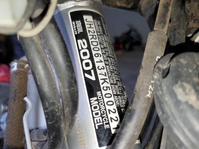 2007 HONDA XR650 L JH2RD06137K500221