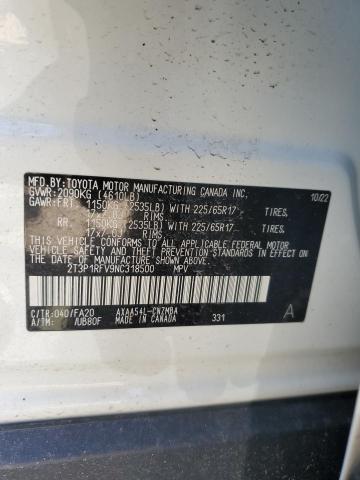 VIN 2T3P1RFV9NC318500 2022 TOYOTA RAV4 no.13