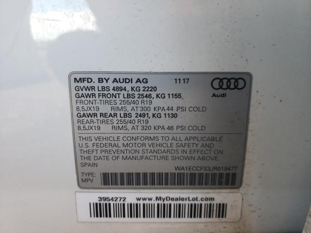 2018 AUDI Q3 PREMIUM - WA1ECCFS3JR019477