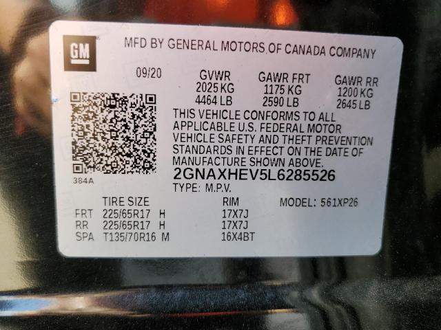 2020 CHEVROLET EQUINOX LS - 2GNAXHEV5L6285526