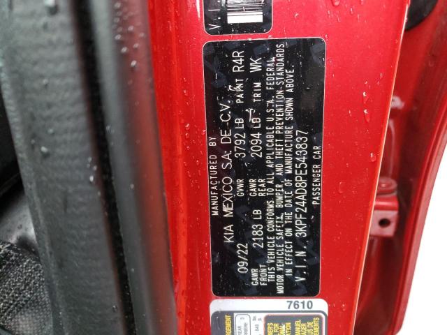 3KPF24AD8PE543837 KIA FORTE LX