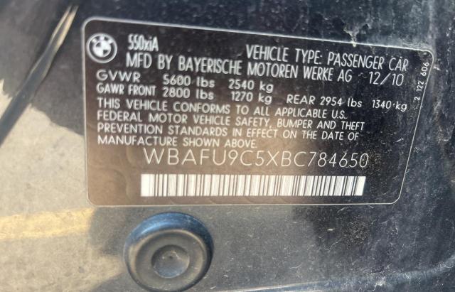 WBAFU9C5XBC784650 BMW 550 Xi