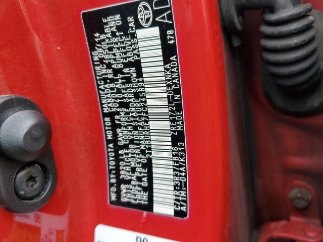 2015 TOYOTA COROLLA L 2T1BURHE7FC245894