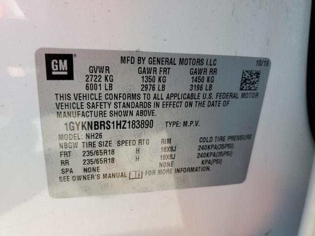 2017 CADILLAC XT5 LUXURY - 1GYKNBRS1HZ183890
