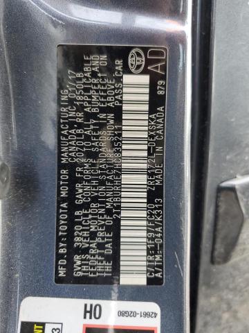 2017 TOYOTA COROLLA L 2T1BURHE7HC835211