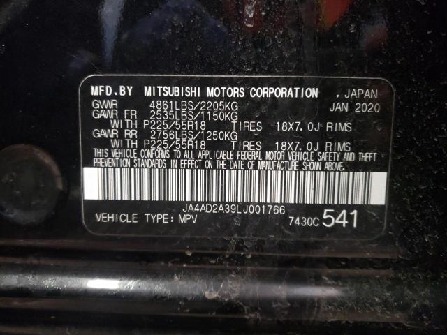 2020 MITSUBISHI OUTLANDER JA4AD2A39LJ001766