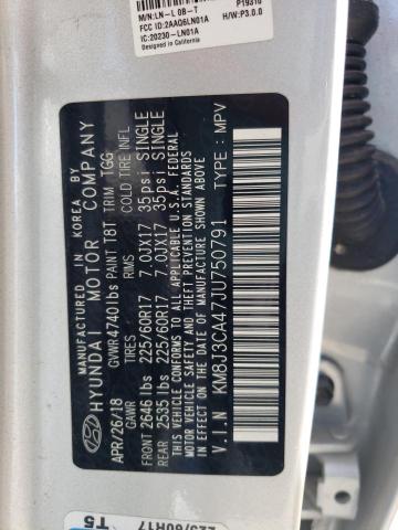2018 HYUNDAI TUCSON SEL KM8J3CA47JU750791