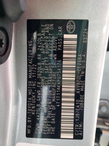 VIN 5UXTY9C02LL304342 2023 TOYOTA CAMRY no.13