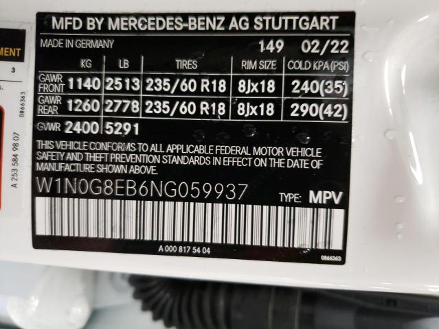 2022 MERCEDES-BENZ GLC 300 4M - W1N0G8EB6NG059937