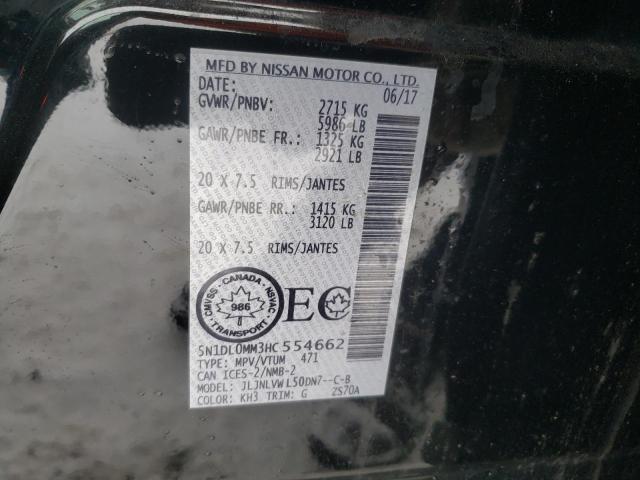 2017 INFINITI QX60 5N1DL0MM3HC554662