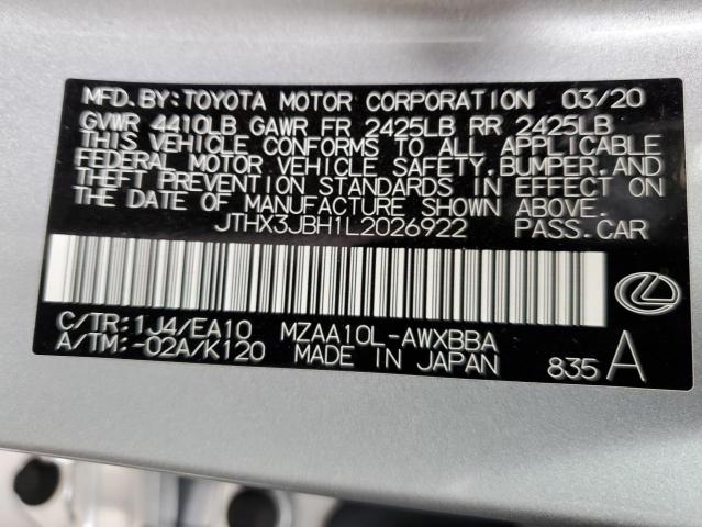 2020 LEXUS UX 200 - JTHX3JBH1L2026922