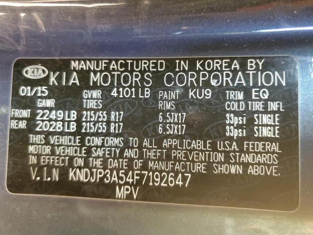 KNDJP3A54F7192647 KIA SOUL +