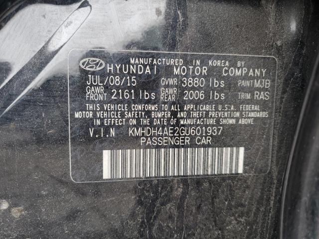 2016 HYUNDAI ELANTRA SE KMHDH4AE2GU601937